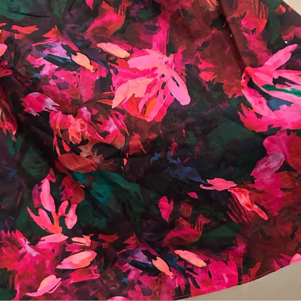 $290 Ulla Johnson Vienne Floral Puff-Sleeve Blouse size 0